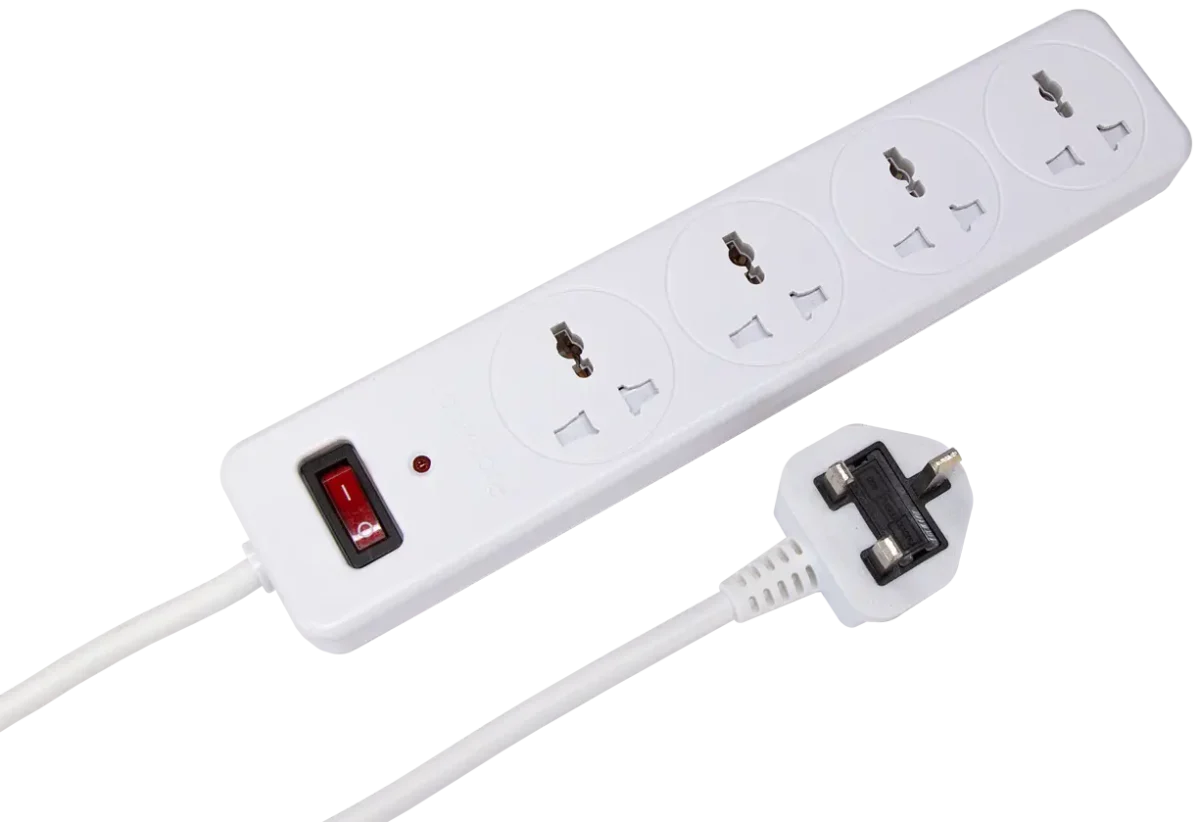 SOLLATEK MultiGuard MGX-W4U – Surge Protector , 3m extension lead, 4 World Sockets