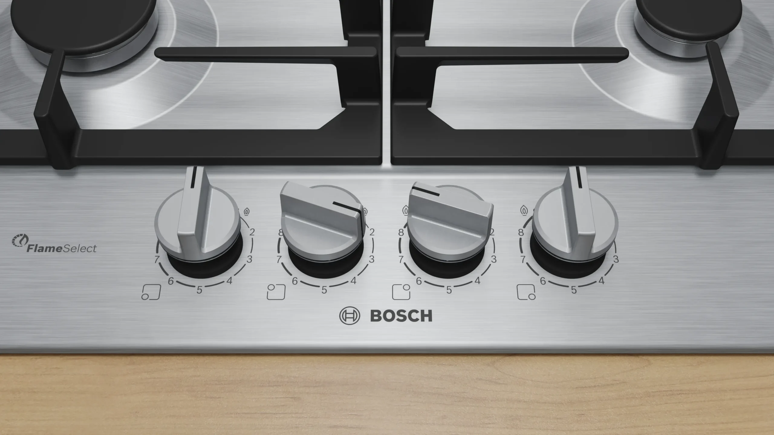 Bosch Series 6 Gas hob 60 cm Stainless steel PCP6A5I90 - Image 2